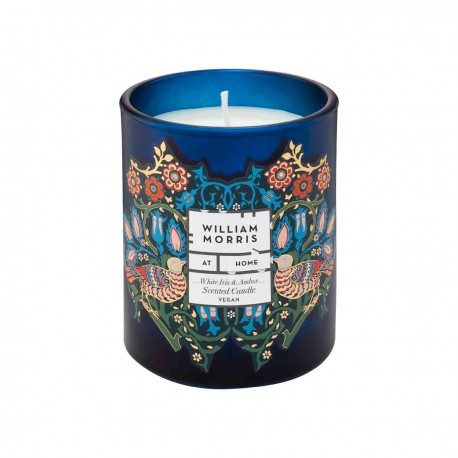 White Iris & Amber Scented Candle (180g ) - William Morris Dove & Ros