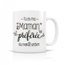Mug ceramic 350ml - Tu es ma maman préférée du monde