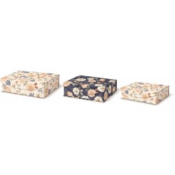 Set de 3 boîtes rectangulaires gigognes GM - Boho Bouquet