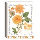 Pocket carnet de notes aimanté - Notable Floral (marigold) 
