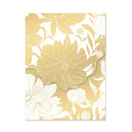 Pocket notepad (white dahlias) - Luxe Botanical