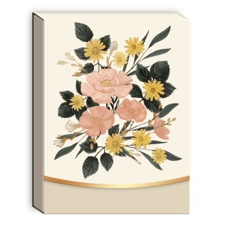 Pocket carnet de notes aimanté - Spring Garden (cream bouquet)