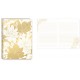 Carnet de notes couverture souple- Golden Botanicals (white dahlias)