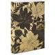 Carnet de notes avec broche - Golden Botanicals  (black dahlias) 