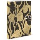 Carnet de notes avec broche - Golden Botanicals (black tulips) 