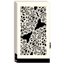 Long notepad (cream lace) - Luxe Lace