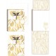 Pocket Carnet de notes avec broche - Golden Botanicals (white tulips)