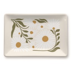 Decorative porcelain tray (daisy)- Flower Market 