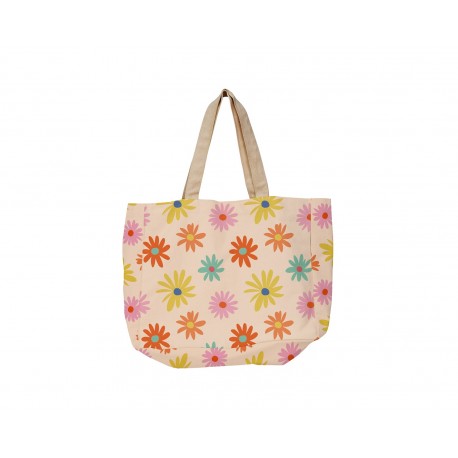 Organic tote bag Flowers power - Chic Mic