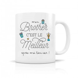 Mug céramique 350ml - Mon brother c'est le meilleur