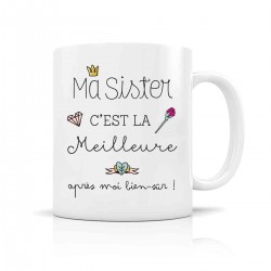 Mug céramique 350ml - Ma sister c'est la meilleur