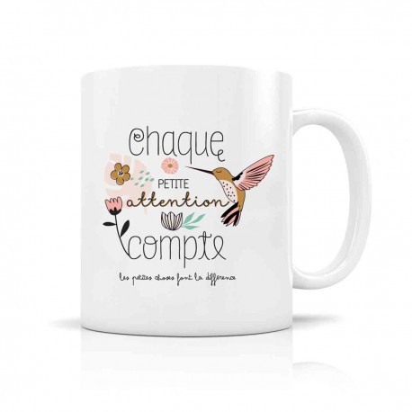 Mug ceramic 350ml - Chaque peite attention compte