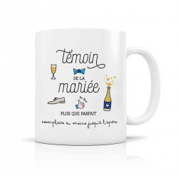 Mug ceramic 350ml - Témoin homme mariée