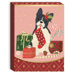 Christmas pocket notepad - Frenchie Gifts 