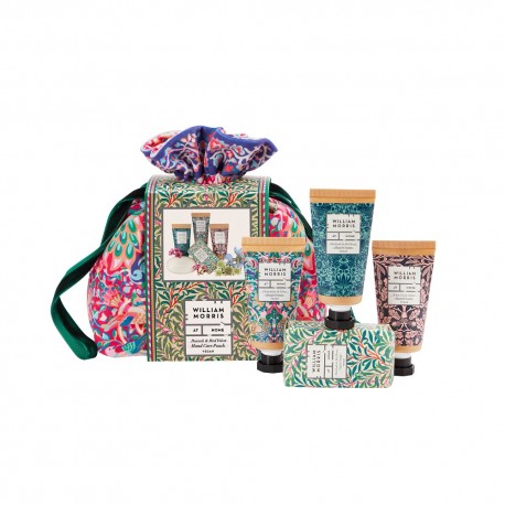 Pouch with hand cream & soap - W. Morris (Peacock & Bird)